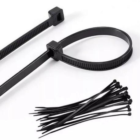 AMARRA PLASTICA NEGRO 4.8X300MM BOLSA 100PCS AKILDA