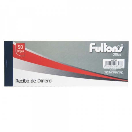 FORMULARIO RECIBO DINERO 50 HJS. FULTONS