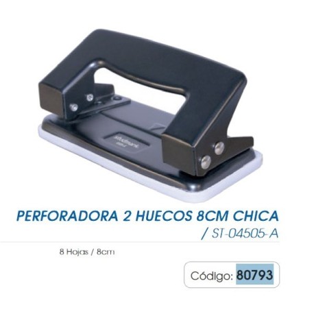 PERFORADORA 2 HUECOS 8 CM CHICA ST-04505-A