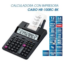 CALCULADORA CASIO HR-100RC-BK