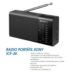 RADIO PORTATIL SONY IFC-36