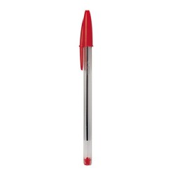 LAPIZ PASTA BIC CRISTAL ROJO