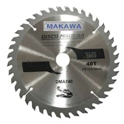 DISCO SIERRA PARA MADERA 7-1/4" X40T MAKAWA