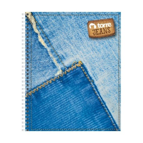 CUADERNO UNIV. CLASICO JEANS 7 MM 100 HJS TORRE