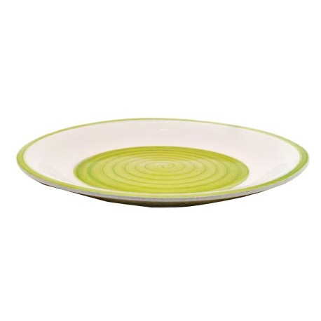 PLATO DE CERAMICA VERDE LIMON 10,5" MULI