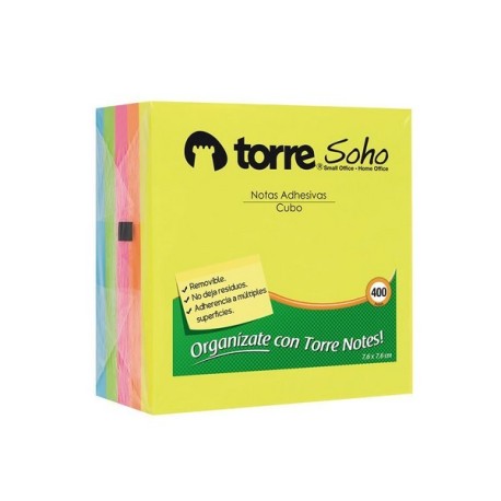 TORRE NOTES CUBO 7,6X7,6 CM 400 HJS