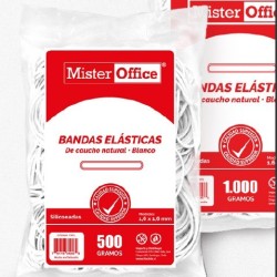 LIGAS ELASTICAS MR. OFFICE BLANCO (500 G)