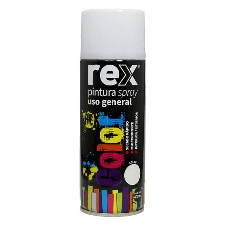 PINTURA SPRAY GENERAL REX BLANCO MATE 400ML ESPOL