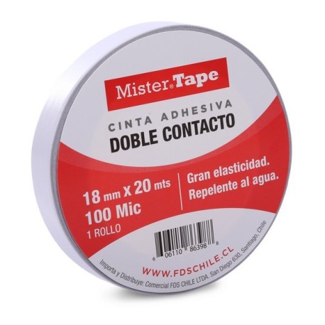 CINTA DOBLE CONTACTO MR TAPE 18MMX20 MTS