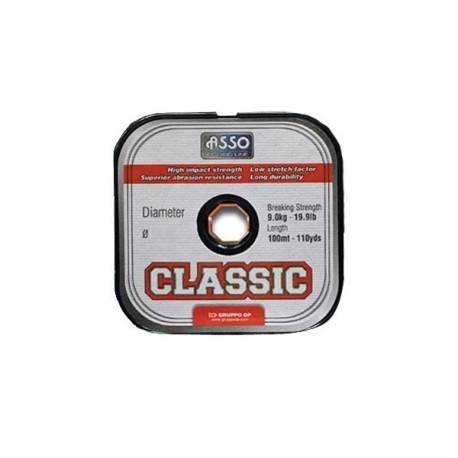 CARRETE DE NYLON ASSO CLASSIC 0,20 MM VERDE 100 MT