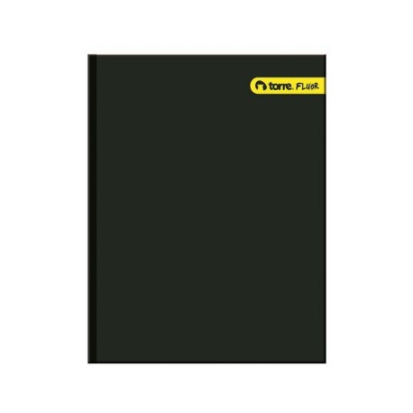 CUADERNO TOP FLUOR 7MM 120H NEGRO