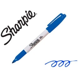 MARCADOR PERMANENTE PUNTA FINA SHARPIE AZUL NEWELL