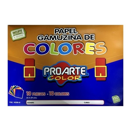 CARPETA PAPEL GAMUZINA 10 HJS. PROARTE