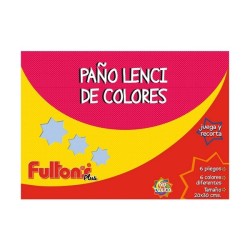 CARPETA PAÑO LENCI 20X30 CMS 6 COLORES FULTONS