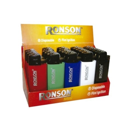 ENCENDEDOR RONSON MINI 5 COLORES DESECHABLE ESPOL