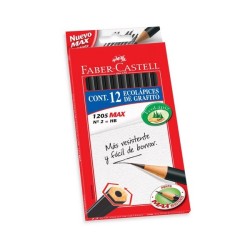 LAPIZ GRAFITO FABER CASTELL HEXAGONAL X 12 UND