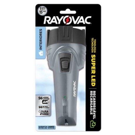 LINTERNA RECARGABLE RAYOVAC SUPER LED MEDIA ESPOL SOL