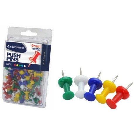 CHINCHES COLOR PUSH PIN 9MM STUDMARK X100