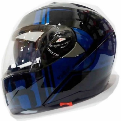 CASCO ABATIBLE GHB 158 DOT XECURO NEGRO MORADO MOTOXTREME