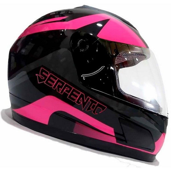 CASCO GHB 626 DOT SNAKE NEGRO ROSA FLUOR MOTOXTREME Comercial Pinocho