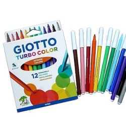 LAPIZ SCRIPTO 12 COLORES GIOTTO TURBO COLOR