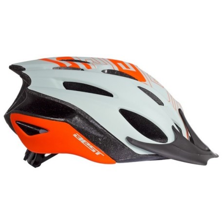 CASCO BEST ESSENTIAL GRIS / NARANJA UNISEX 16 VENTILACIONES MATTE ANDES