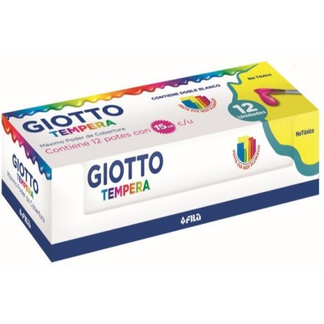 TEMPERA GIOTTO 15 ML 12 COLORES