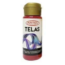 PINTURA TELA ROJO BERMELLON FRASCO 60 ML COLOR 88 E4