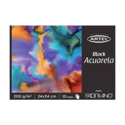 BLOCK FABRIANO ACUARELA 10HJ 200G 24X34CM E5