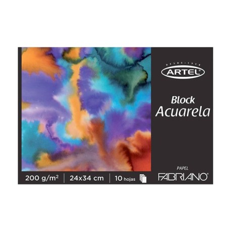 BLOCK FABRIANO ACUARELA 10HJ 200G 24X34CM