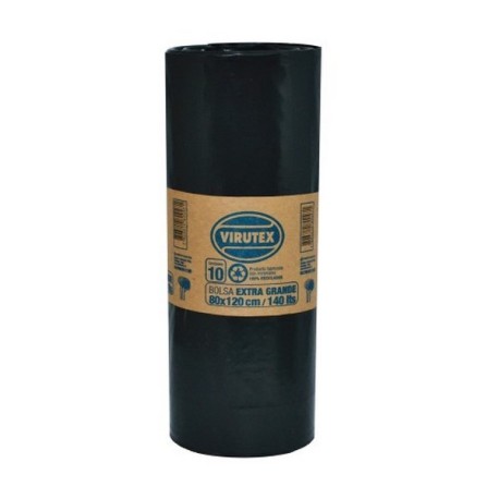 BOLSA BASURA BIO VIRUTEX 80X120CM ROLLO X10UD ESPOL