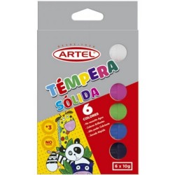 TEMPERA SOLIDA 6 COLORES ARTEL E12