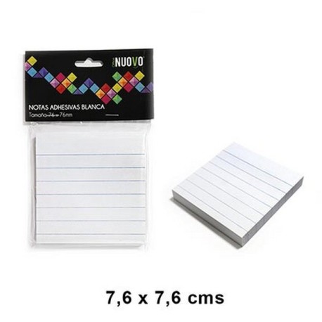 NOTAS ADHESIVAS NUOVO BLANCA NOTE 76X76MM ANDRETTI