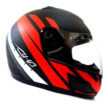 CASCO GHB 626 DOT SHOCK ROJO MATTE MOTOXTREME