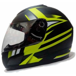 CASCO GHB 626 HERRO NEGRO AMARILLO MATTE MOTOXTREME