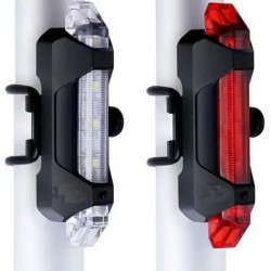 PACK 2 LUCES LED RECARGABLES ROJA Y BLANCA PARA BICICLETA ELEKTRO