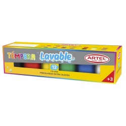 TEMPERA ARTEL 12 COLORES 15 ML E12