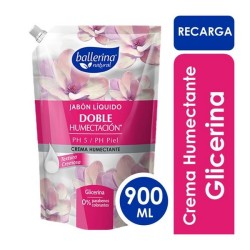 JABON LIQUIDO DE GLICERINA CREMA HUMECTANTE BALLERINA DOYPACK 900 ML