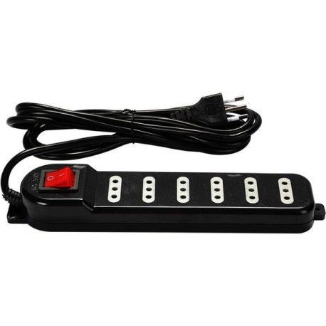 ALARGADOR MACROTEL 3 MTS CON SWITCH 6 POSICIONES NEGRO