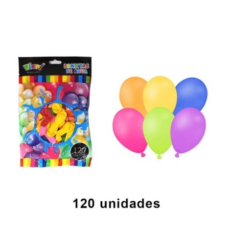 GLOBO BOMBITAS DE AGUA COLORES SURTIDOS 120 UND VIERI