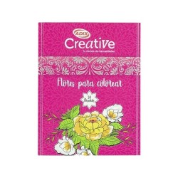 LIBRO PARA PINTAR FLORES CREATIVE (025)