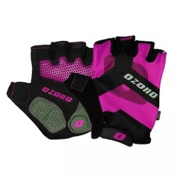 GUANTES OZONO LCL-59983 NEGRO/FUXIA M TEKNO