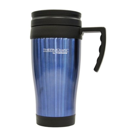 MUG 420ML ACERO INOX. AZUL THERMOS