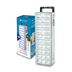 LAMPARA EMERGENCIA RECARGABLE POWERLAB 30 LED ESPOL SOL