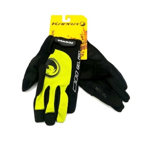 GUANTE KAPRA LOGO BLACK/YELLOW T/XL BIANCHI