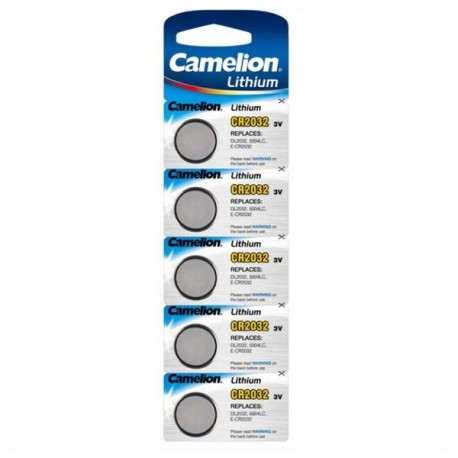 PACK DE 5 PILAS CR2032 3V CAMELION TIPO BOTON