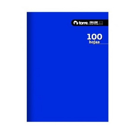 CUADERNO COLLEGE TORRE LISO CALIGRAFIA HORIZONTAL 100H