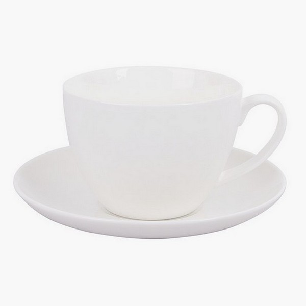 SET TAZA TE PORCELANA 12 PZAS LINE VITTORIA DORAL - Comercial Pinocho