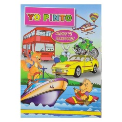 LIBRO PARA COLOREAR YO PINTO MEDIOS DE TRANSPORTE LAVORO