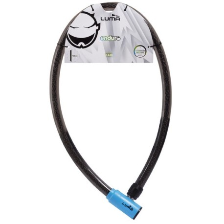 CANDADO CABLE ACERO MULTIPROPOSITO GR ENDURO 7338 D25 120 CM AZUL C6 LUMA 2019